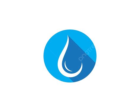 Templat Logo Tetesan Air Logo Air Mineral Vektor Logo Air Mineral