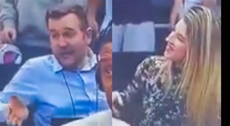 Social Media Detectives Spotted Some Dude Charming The Heck Out Of Jaw Dropping Blonde Female In