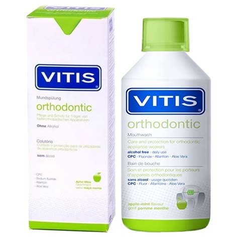 Вода за уста, VITIS ORTHODONTIC, Ортодонтия, 500 мл - eMAG.bg