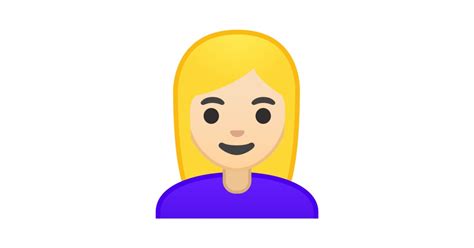 Emoji Fille Blonde
