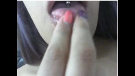 Sexy Latina Pierced Tongue Long Nails Fingernails Piercing Porn XHamster