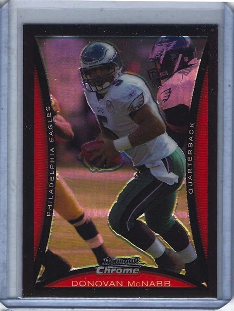 2008 Bowman Chrome Donovan McNabb 124 Refractor Parallel EBay