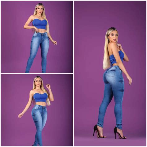 Calça jeans Feminina lycra Cintura Alta Efeito Empina Bum Bum