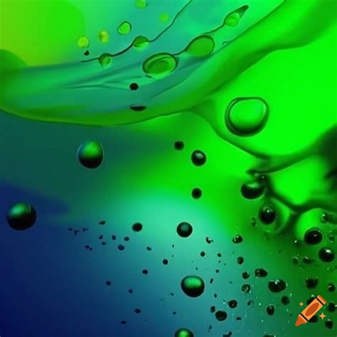 Green Color Splash Abstract Art On Craiyon