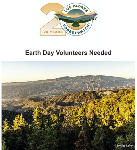 Los Padres Forestwatch Earth Day Volunteers Needed Montecito