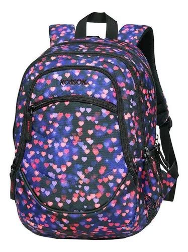 Mochila escolar primária feminina Kossok Lepi cor média 782 King