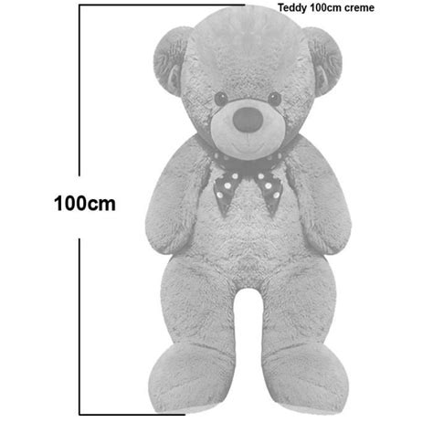 Deuba Grand Nounours G Ant Xl Teddy Bear Ours En Peluche Cr Me