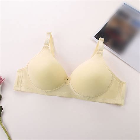 Tyghbn Super Fronc Doux Et Confortable Sans Armatures Soutien Gorge Push Up Pour Femme Lingerie