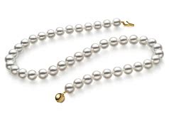 Mm Hanadama Aaaa Quality Japanese Akoya Cultured Pearl Necklace