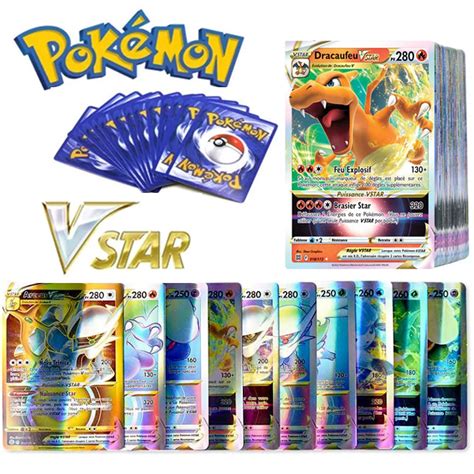 Cartas de Pokémon Vstar V GX MEGA TAG TEAM EX juego de cartas de