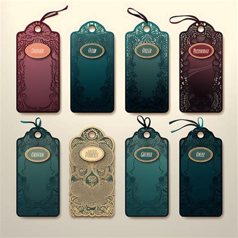 Premium Photo Luxury Lingerie Tag Card Silk Fabric Intricate Lace Details D Vector Design