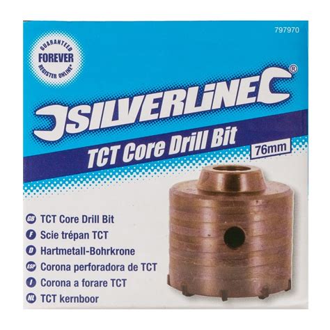 Silverline Tct Core Masonry Hole Saw Drill Bit 76mm 797970 Sealants