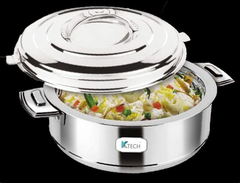 Round K Tech Stainless Steel Hot Pot Size 25 Inch Capacity 4000ml At 650 Piece In Hosur