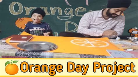 orange day project school project orange day craft ideas