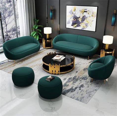 Modern Round Sofa Set - Allinone Décor