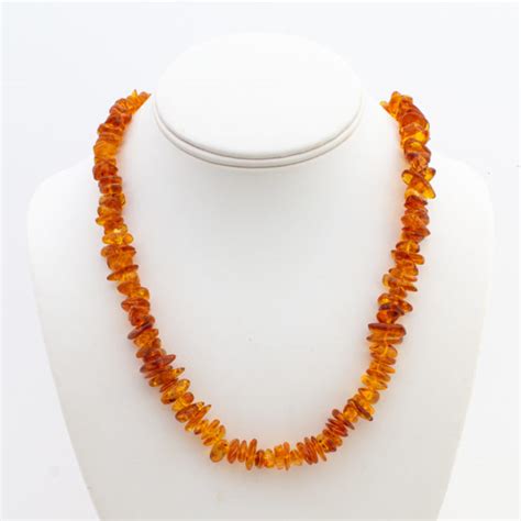 Amber Necklace Long Crystal Life Technology Inc