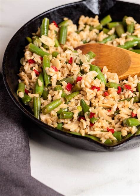 The Tastiest Green Bean Fried Rice Plant Based With Amy