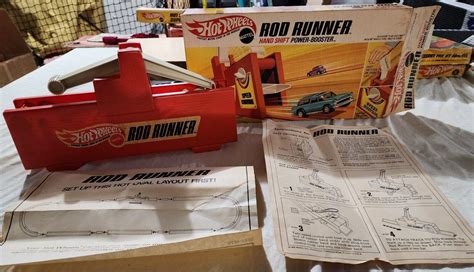 Vintage 1969 Mattel Hot Wheels Redline Rod Runner Original Box And Manual 4603200428