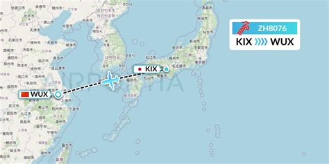 ZH8076 Flight Status Shenzhen Airlines Osaka To Wuxi CSZ8076