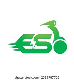 Ev Charging Scooter Logo Green Energy Stock Vector (Royalty Free ...