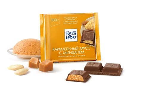 Купить Кондитерские изделия Риттер спорт Молочный Карамельный Мусс с ...