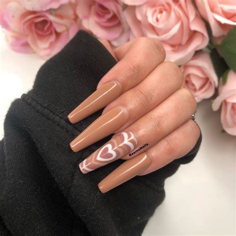 Nude Heart Nails Design Talk