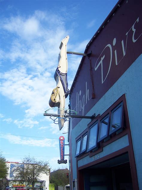 High Dive Bar Seattle Bar Hopping, Dive Bar, Vintage Signs, Diving