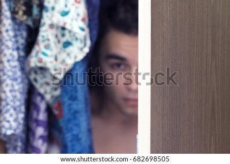 Man Hiding Closet Stock Images Royalty Free Images Vectors