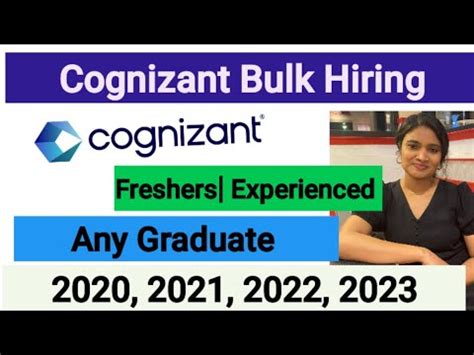 Cognizant Bulk Hiring For 3 Locations Any Graduate Cognizant Fresher