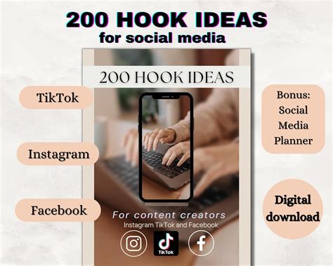 200 Hooks For Social Media Content Creation Hook Ideas Instagram