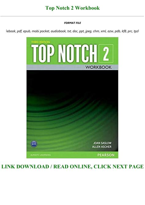 Top Notch 2 Workbook Answers Unit 4 2