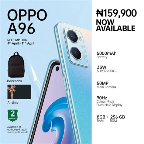 OPPO A96 Price And Specs - Phones - Nigeria