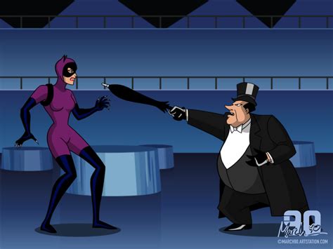 ArtStation - Penguin vs Catwoman