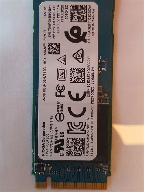SSD KIOXIA KBG40ZNV512G BG4 PCIe Gen3 x2 x4, NVMe - 10620081188 ...