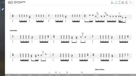 Red Hot Chili Peppers Don T Forget Me Bass Tab Play Along Youtube