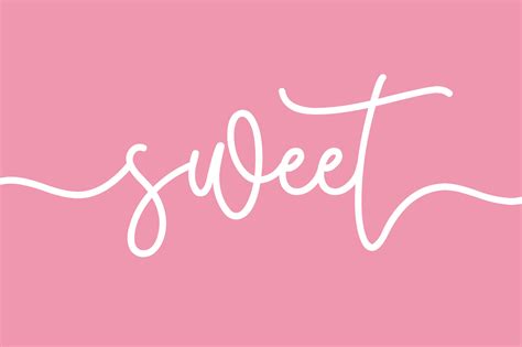 The Word Sweet In Cursive