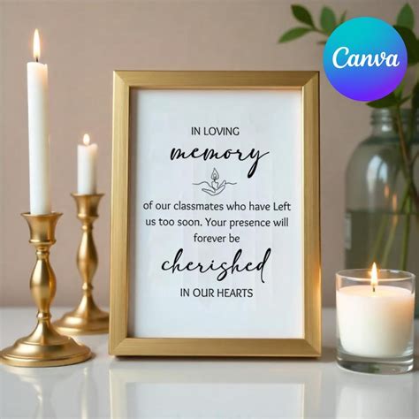 Reunion Memorial Table Etsy