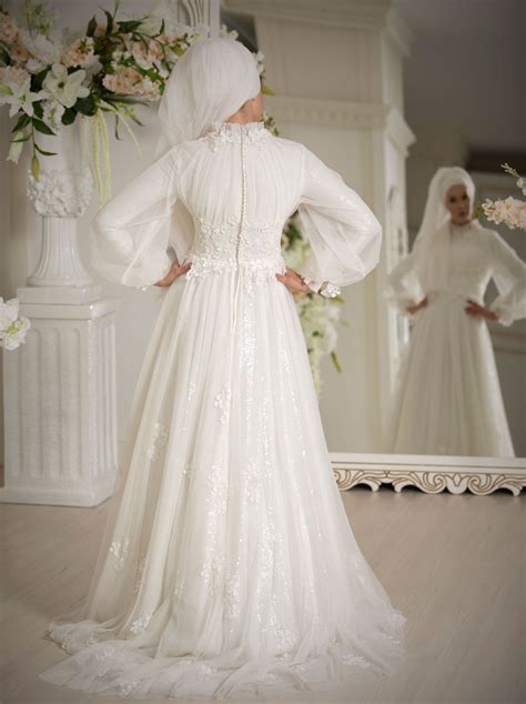 Tesettür Gelinlik Modelleri T 1247