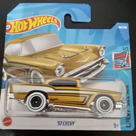 Hot Wheels Chevy 57 Dourada Lote G 2022 Shopee Brasil