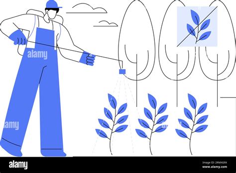 weed control abstract concept vector illustration stock vector image