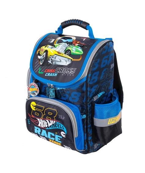 Tornister Szkolny Dla Ch Opca Hot Wheels Z Samochodami Niebieski