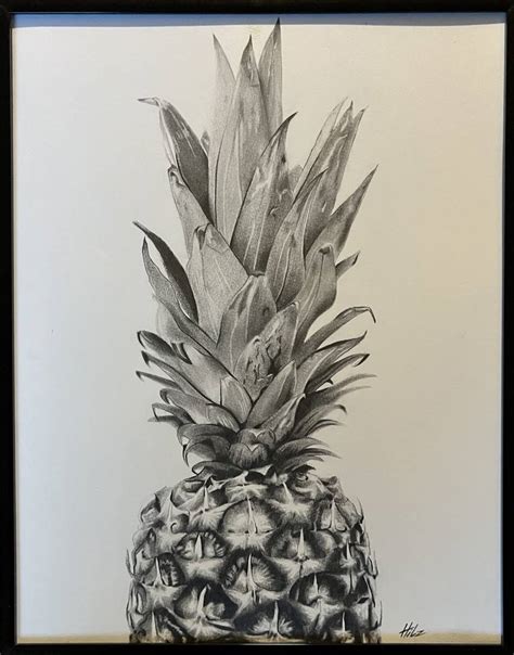 A Pineapple Drawing By Dmytro Hilz Saatchi Art