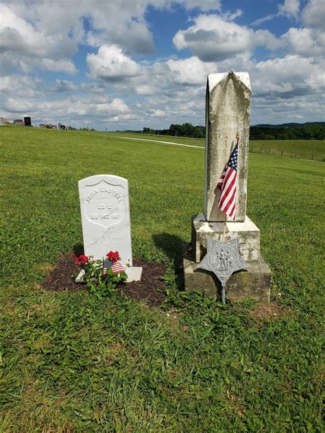 Local Civil War veteran cemetery stone dedicated