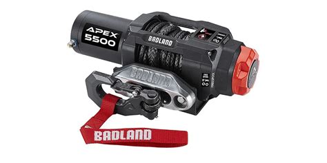5500 Lb Utv Long Drum Winch With Synthetic Rope