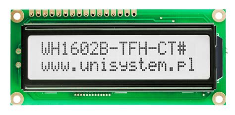 WH1602B-TFH-CT# - Winstar alphanumeric LCD display - Unisystem ...