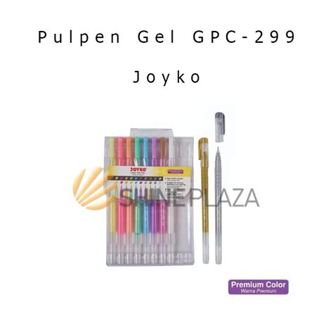 Pulpen Joyko Gel Pen Gpc Premium Color Gel Pen Set Lazada Indonesia