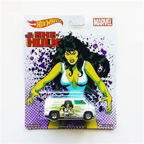 Hot Wheels Marvel Hulk And She Hulk Dodge Van