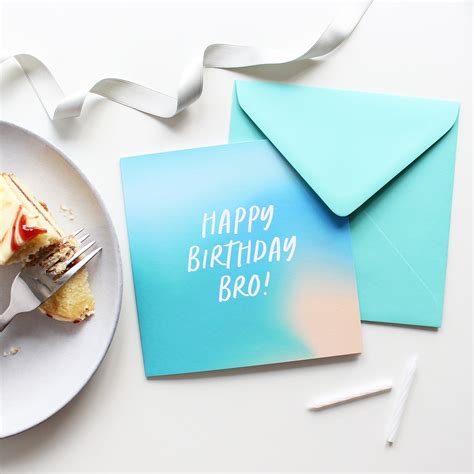 bro birthday card
