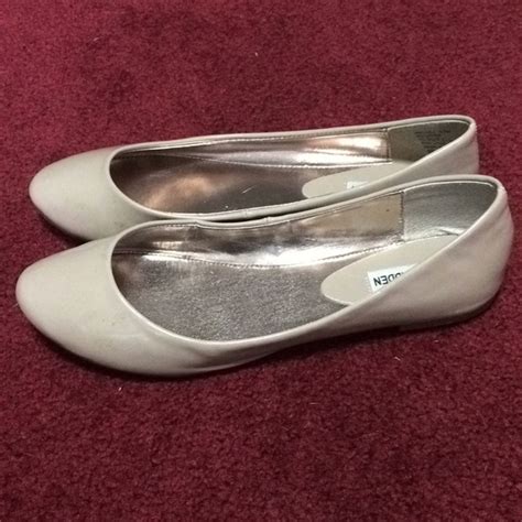 Steve Madden Shoes Steve Madden Nude Patent Leather Flats 85 Poshmark