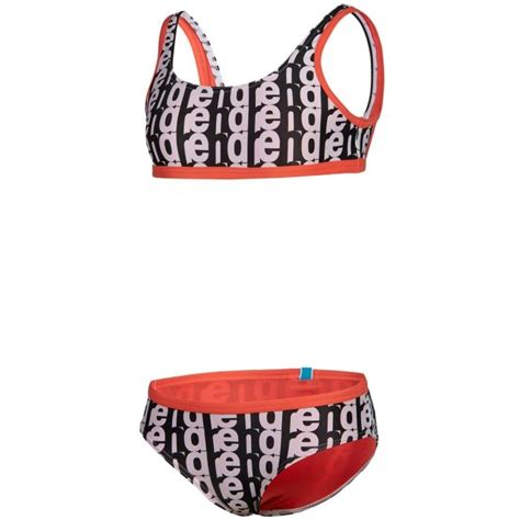 Arena MONOGRAM Girls Bikini Salmon Pink SPORTISIMO